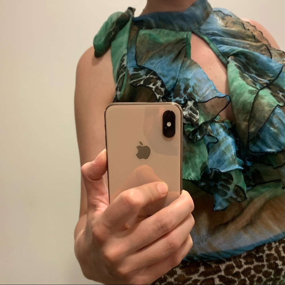 Halterneck Ruffle Top